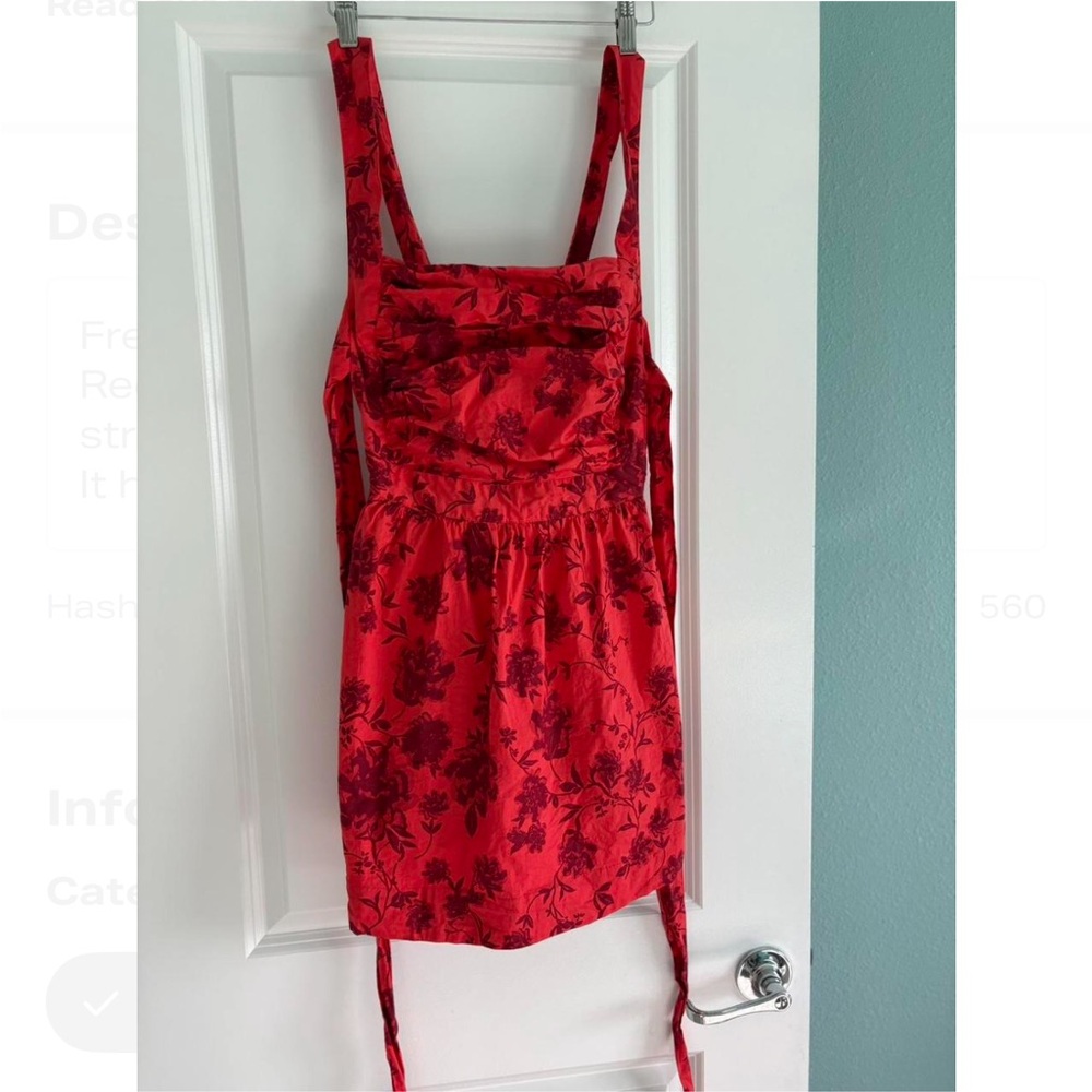 Free People - Meet Me in Maui Red size S - Picture 7 of 8